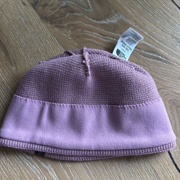 NWOT The North Face Pink Knit Beenie Cap soft warm OS - Picture 4 of 9